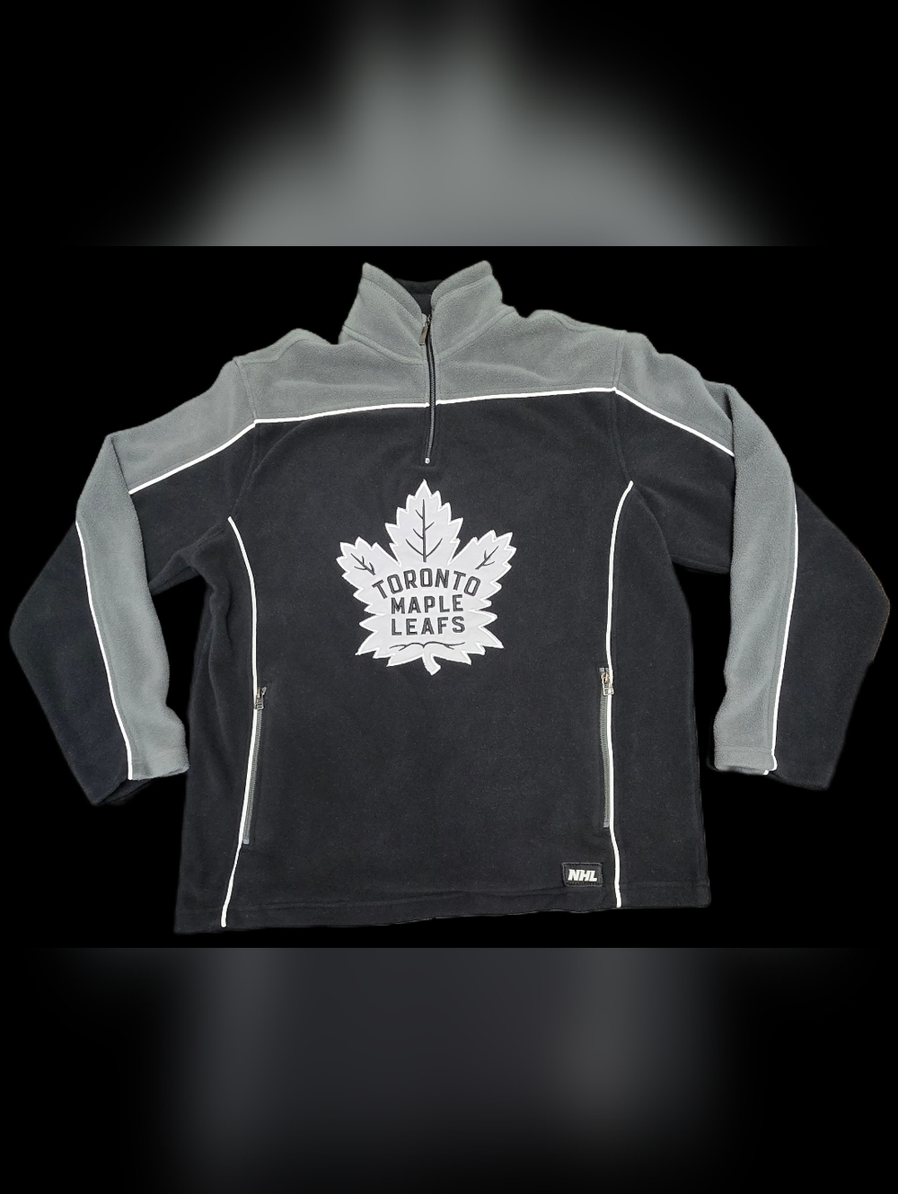 Toronto Maple Leafs NHL Ilanco Fleece Quarter Zip Pullover Men’s Medium